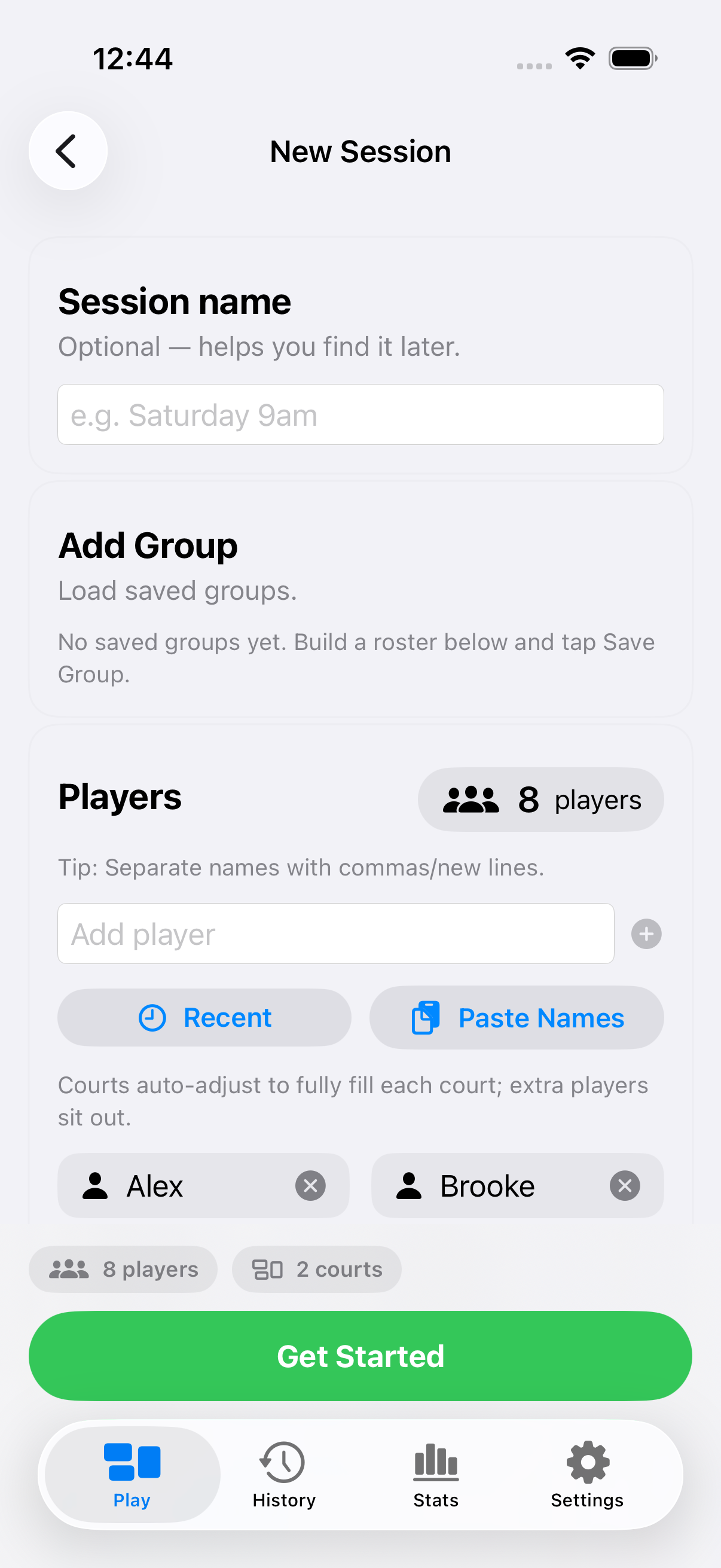 Klare Court‑Zuweisungen